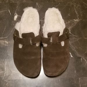 Birkenstock ‘Boston’ shearling lined clog
